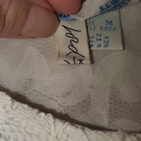 Vintage 50's Eve Stillman For Lord And Taylor Ivory Lace Dressing Gown Size M - Picture 5 of 7